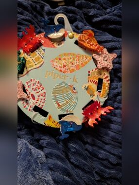 piper.k Multicolor Ocean Clip Set - Assorted Sea Creatures